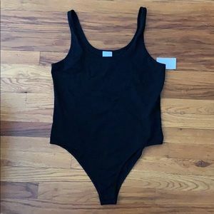Abound Black Tank Body Suit, Size XL
